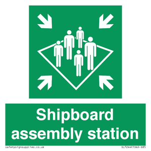 Shipboard assembly station